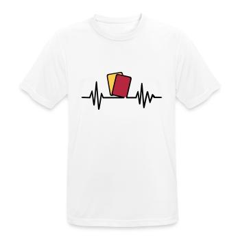 Arbitre - T-shirt respirant Homme - blanc - Devant - AI Model Male 185 dark (185cm)
