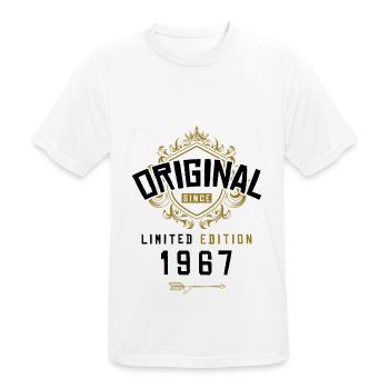 1967 limited edition Geburtstag - Männer T-Shirt atmungsaktiv - Weiß - Vorne - AI Model Male 185 dark (185cm)