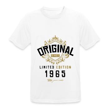 1965 limited edition Geburtstag - Männer T-Shirt atmungsaktiv - Weiß - Vorne - AI Model Male 185 dark (185cm)