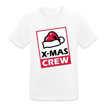 Christmas Crew XMAS Party - Men's Breathable T-Shirt - white - Front - AI Model Male 185 dark (185cm)