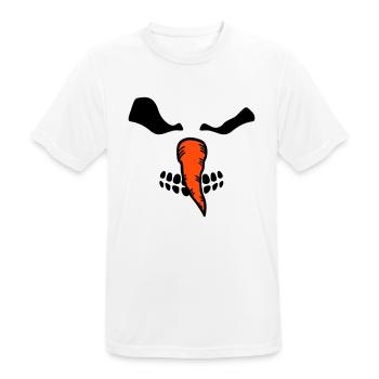 Bonhomme de neige de zombie - T-shirt respirant Homme - blanc - Devant - AI Model Male 185 dark (185cm)
