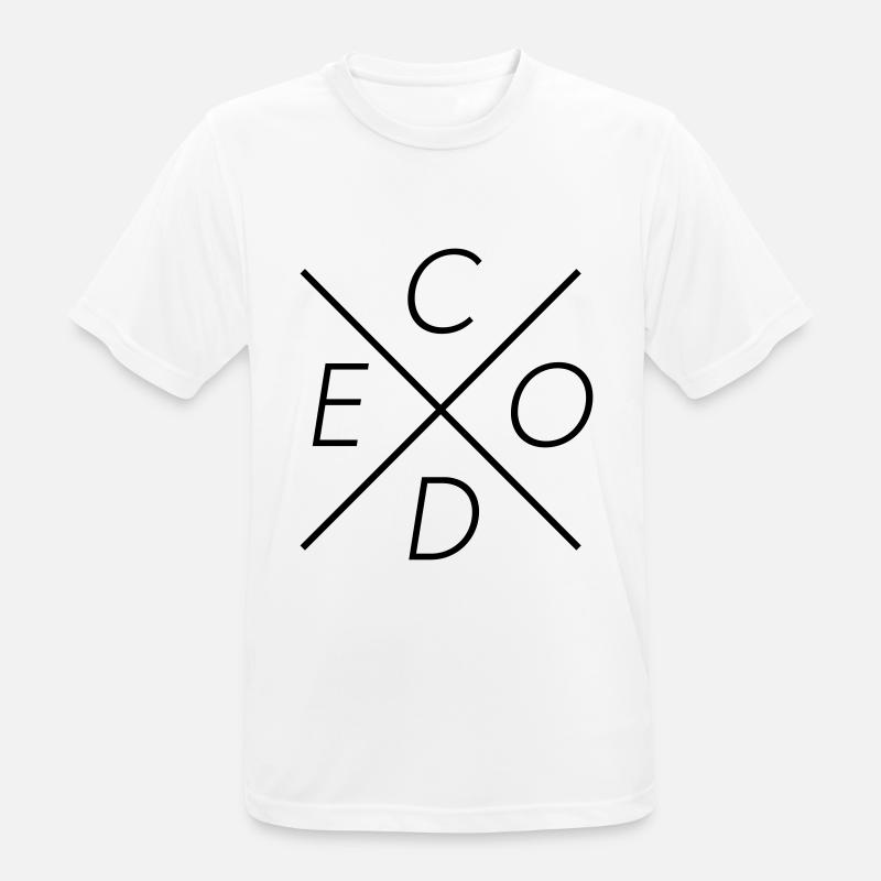 code - Men's Breathable T-Shirt - white