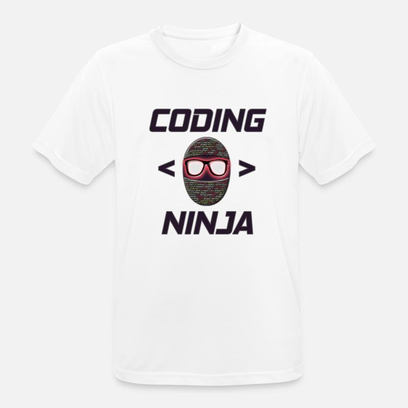 Programmer, Coding Ninja, Gift - Men's Breathable T-Shirt - white