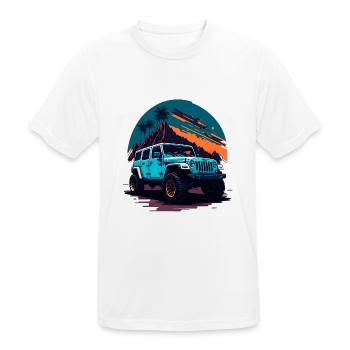 OFF ROAD all-terrain vehicles - Men's Breathable T-Shirt - white - Front - AI Model Male 185 dark (185cm)