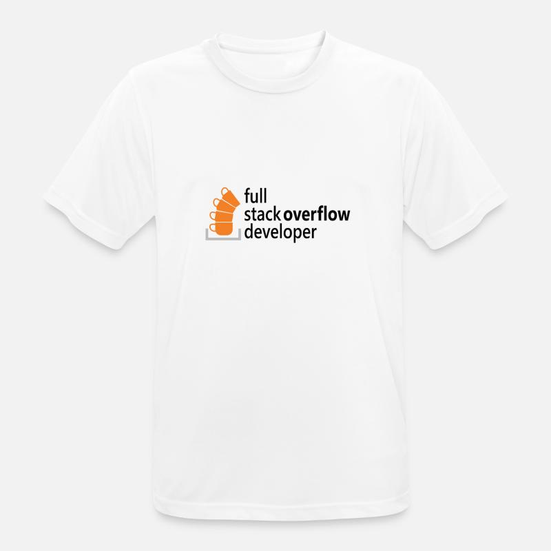 Full stack developer - Men's Breathable T-Shirt - white