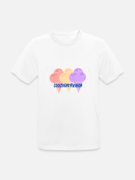 Cooltrendyfashion - Männer T-Shirt atmungsaktiv - Weiß