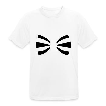 Tie - Men's Breathable T-Shirt - white - Front - AI Model Male 185 dark (185cm)