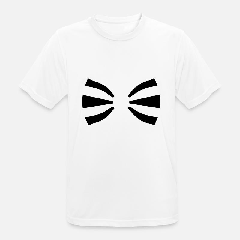 Binden - Männer T-Shirt atmungsaktiv - Weiß