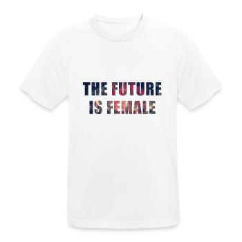 The Future Is Female, Women, Birthday, Valentine's - T-shirt respirant Homme - blanc - Devant - AI Model Male 185 dark (185cm)