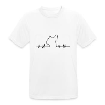 Bulldog - Men's Breathable T-Shirt - white - Front - AI Model Male 185 dark (185cm)