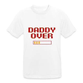 daddy over - T-shirt respirant Homme - blanc - Devant - AI Model Male 185 dark (185cm)