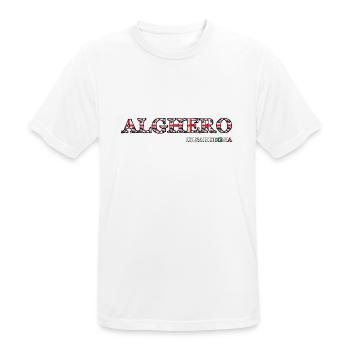 Alghero di Sardegna - T-shirt respirant Homme - blanc - Devant - AI Model Male 185 dark (185cm)