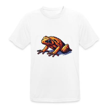 Pfeilgiftfrosch in retro 8 Bit Pixel Grafik - Männer T-Shirt atmungsaktiv - Weiß - Vorne - AI Model Male 185 dark (185cm)