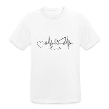 Angler Fishing Hook Fishing Fishing Fishing Sport - Men's Breathable T-Shirt - white - Front - AI Model Male 185 dark (185cm)