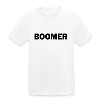 Boomer - Männer T-Shirt atmungsaktiv - Weiß - Vorne - AI Model Male 185 dark (185cm)