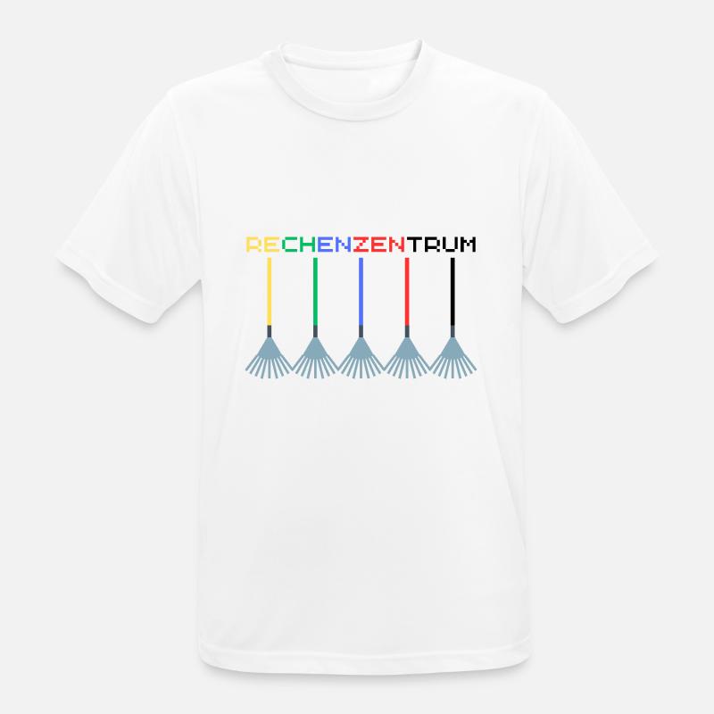 Rechenzentrum IT Admin Nerd Informatik - Männer T-Shirt atmungsaktiv - Weiß