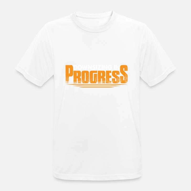 Downsizing In Progress 22 - Men's Breathable T-Shirt - white
