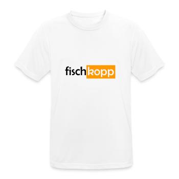 Fischkopp Fisch Fischkopf Küste Angler Fischer - Männer T-Shirt atmungsaktiv - Weiß - Vorne - AI Model Male 185 dark (185cm)