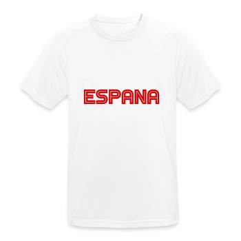 España - Spain - Spain - Madrid - Barcelona - Men's Breathable T-Shirt - white - Front - AI Model Male 185 dark (185cm)