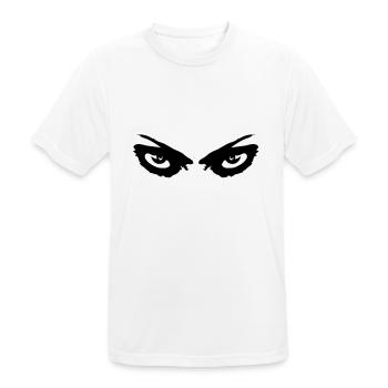 eyes - Men's Breathable T-Shirt - white - Front - AI Model Male 185 dark (185cm)