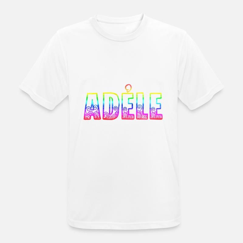 adéle rs rainbow - Men's Breathable T-Shirt - white