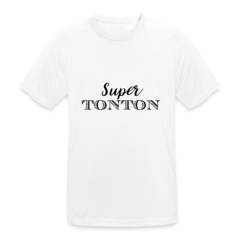 Super Tonton - T-shirt respirant Homme - blanc - Devant - AI Model Male 185 dark (185cm)