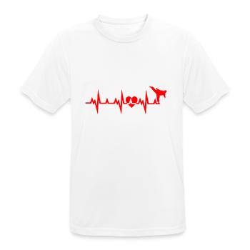 Karaté Boxe Combat - T-shirt respirant Homme - blanc - Devant - AI Model Male 185 dark (185cm)