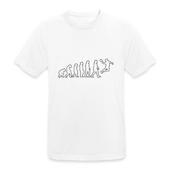 Handball club Handball player Handball player Handball player Handball - Men's Breathable T-Shirt - white - Front - AI Model Male 185 dark (185cm)