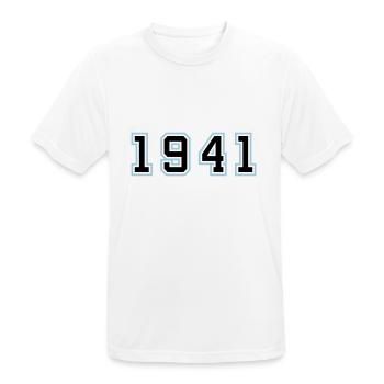 1941 Jahr Geburtstag - Männer T-Shirt atmungsaktiv - Weiß - Vorne - AI Model Male 185 dark (185cm)