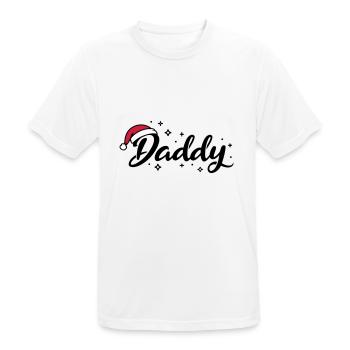 Père Noël Chapeau Papa Papa - T-shirt respirant Homme - blanc - Devant - AI Model Male 185 dark (185cm)