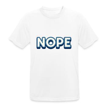 Nope. - Men's Breathable T-Shirt - white - Front - AI Model Male 185 dark (185cm)