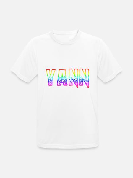 yann rs rainbow - Men's Breathable T-Shirt - white