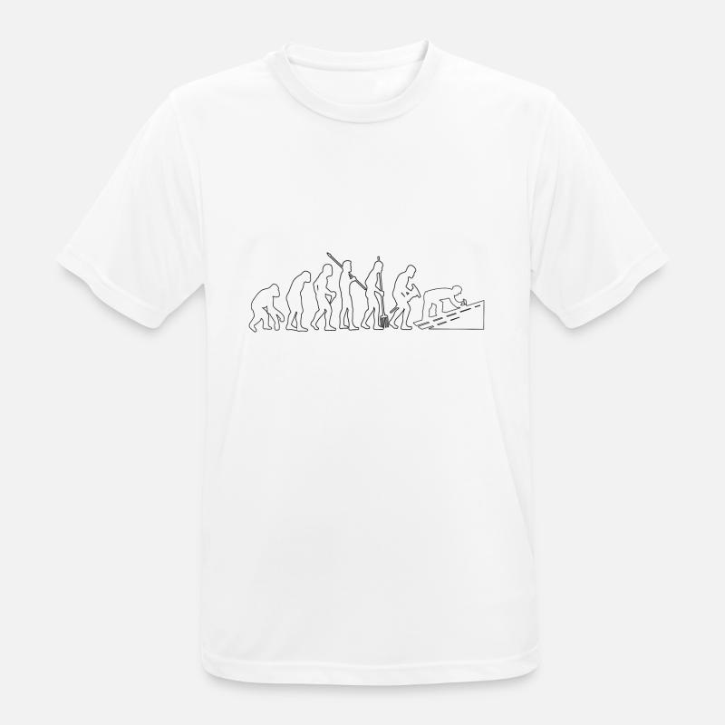 Roofer Evolution Craft Master Roofer - Men's Breathable T-Shirt - white