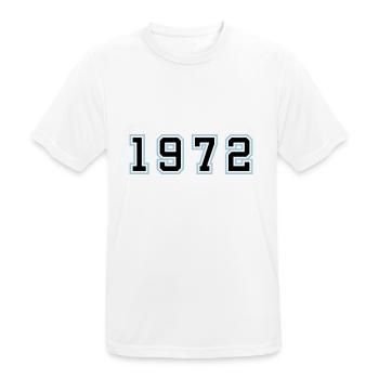 1972 Jahr Geburtstag - Männer T-Shirt atmungsaktiv - Weiß - Vorne - AI Model Male 185 dark (185cm)