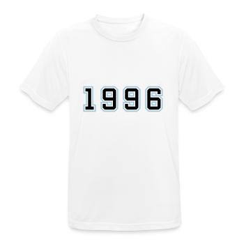 1996 Year Birthday - Men's Breathable T-Shirt - white - Front - AI Model Male 185 dark (185cm)