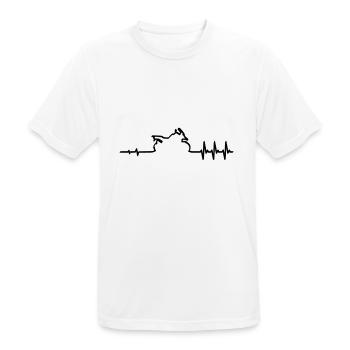 Puls Reiseenduro GS 2 Colors - Männer T-Shirt atmungsaktiv - Weiß - Vorne - AI Model Male 185 dark (185cm)