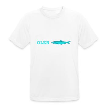 Je suis hareng. - T-shirt respirant Homme - blanc - Devant - AI Model Male 185 dark (185cm)