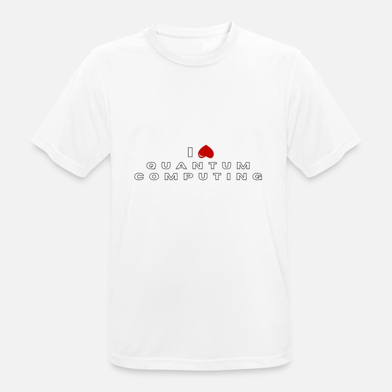 I hate Quantum Computing - Men's Breathable T-Shirt - white