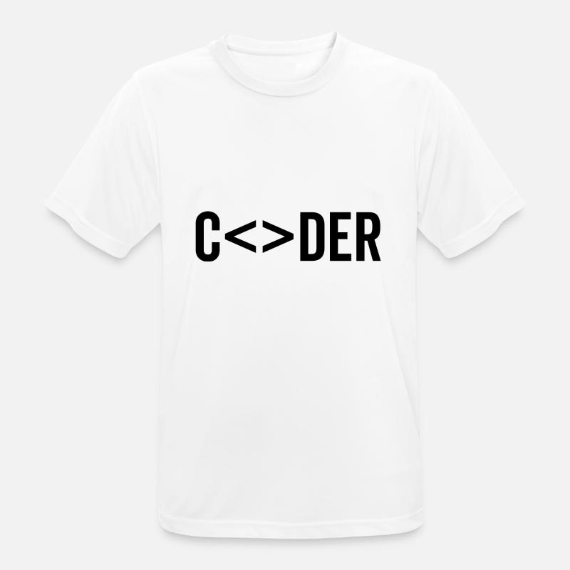 Coder - Men's Breathable T-Shirt - white