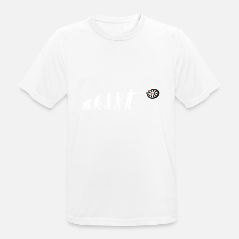 Darts Evolution Dart Player - Men's Breathable T-Shirt - white