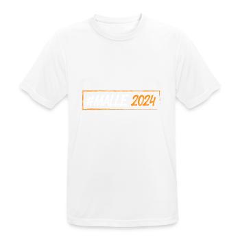 Malle 2024 - Men's Breathable T-Shirt - white - Front - AI Model Male 185 dark (185cm)