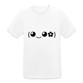 Blooming joy! 🌸 - Men's Breathable T-Shirt - white - Front - AI Model Male 185 dark (185cm)
