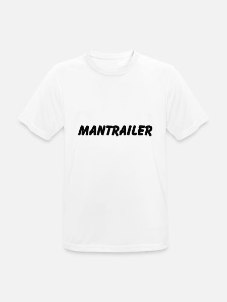 mantrailer1 - Männer T-Shirt atmungsaktiv - Weiß