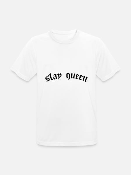 SLay queen - Men's Breathable T-Shirt - white