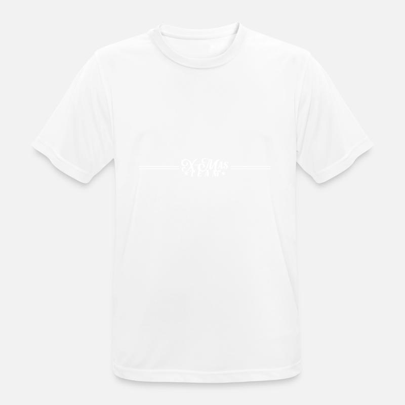 X-Mas Team Christmas Icon - Men's Breathable T-Shirt - white