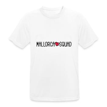 Mallorca Squad - Männer T-Shirt atmungsaktiv - Weiß - Vorne - AI Model Male 185 dark (185cm)