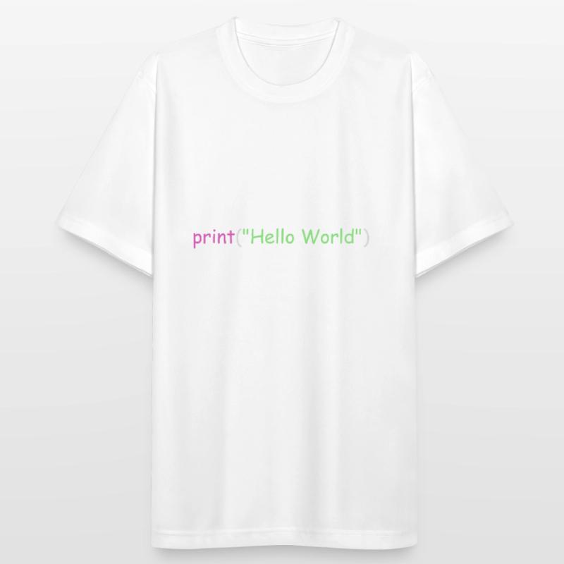 Hello World programming Python C++ C # Men's Breathable T-Shirt