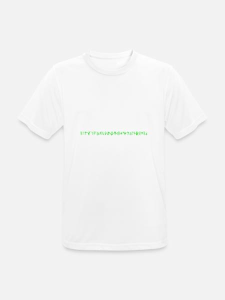 Grünes Blumen und Gräserband - Männer T-Shirt atmungsaktiv - Weiß