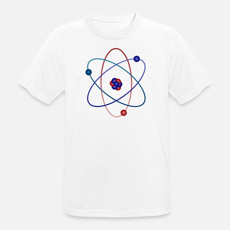 atom - Men's Breathable T-Shirt - white