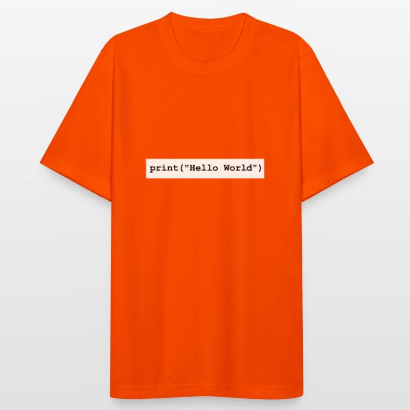 Hello World Python developer program gift Men's Breathable T-Shirt